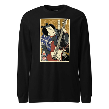 Samurai Electric Guitar Guitarist Music Ukiyo-e Unisex Long Sleeve Tee