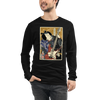 Samurai Electric Guitar Guitarist Music Ukiyo-e Unisex Long Sleeve Tee