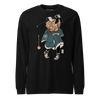 Samurai Golf Player Ukiyo-e Unisex Long Sleeve Tee