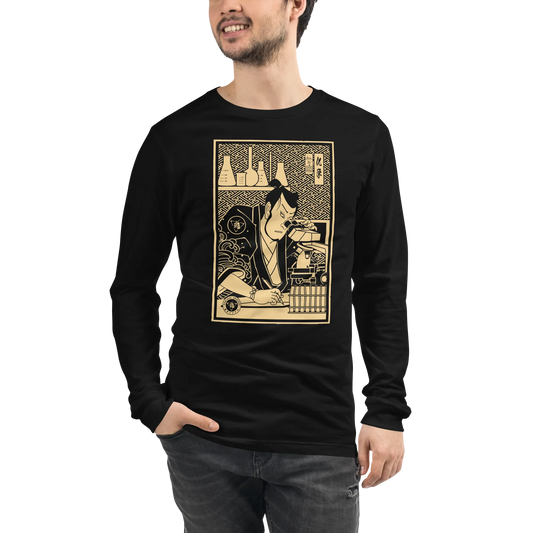 Samurai Chemistry Natural Science Ukiyo-e Unisex Long Sleeve Tee