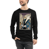 Samuai Saxophone Music Japanese Ukiyo-e Unisex Long Sleeve Tee