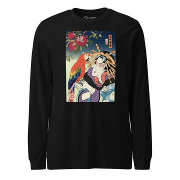 Samuai Saxophone Music Japanese Ukiyo-e Unisex Long Sleeve Tee