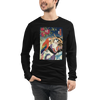 Samuai Saxophone Music Japanese Ukiyo-e Unisex Long Sleeve Tee