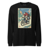 Samurai Mountain Bike Ukiyo-e Unisex Long Sleeve Tee