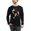 Koi Fish Japanese Ukiyo-e Unisex Long Sleeve Tee 2