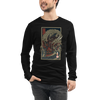 Samurai vs Dragon Warrior Ukiyo-e Unisex Long Sleeve Tee