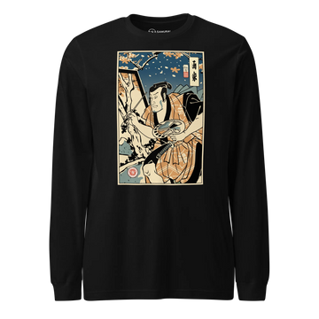 Samurai Painter Artist Ukiyo-e Unisex Long Sleeve Tee