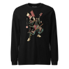 Samurai Bassist Player 7 Music Ukiyo-e Unisex Long Sleeve Tee