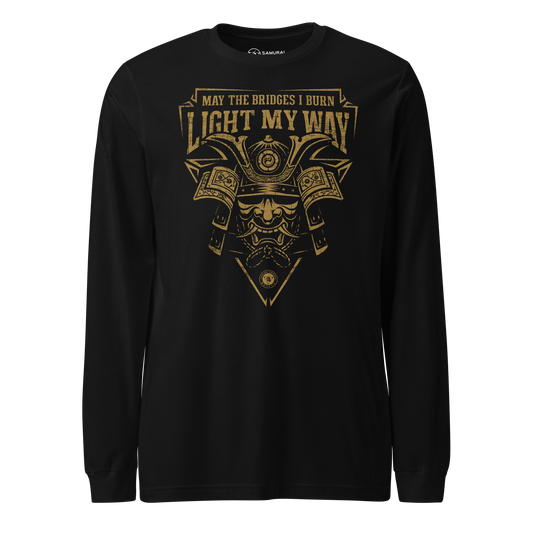 Samurai May The Bidges I Burn Light Unisex Long Sleeve Tee