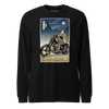 Samurai Chopper Motorcycle Ukiyo-e Unisex Long Sleeve Tee