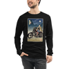 Samurai Chopper Motorcycle Ukiyo-e Unisex Long Sleeve Tee