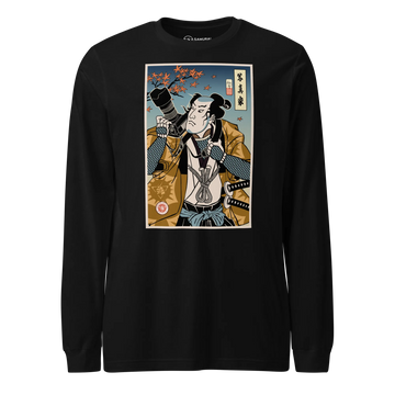 Samurai Photographer 7 Camera Ukiyo-e Unisex Long Sleeve Tee