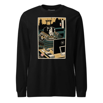 Samurai Programmer 2 Computer Science Ukiyo-e Unisex Long Sleeve Tee