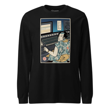 Samurai Audio Engineer Ukiyo-e Unisex Long Sleeve Tee