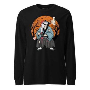 Halloween Samurai Disguise Jason Voorhees Unisex Long Sleeve Tee