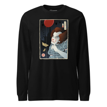 Halloween Pennywise Clown Ukiyo-e Unisex Long Sleeve Tee