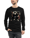 Cat Ninja Japanese Ukiyo-e Unisex Long Sleeve Tee