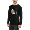 Cat Reading Book Japanese Ukiyo-e Unisex Long Sleeve Tee -