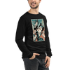 Samurai Voice Actor Japanese Ukiyo-e Unisex Long Sleeve Tee 1