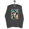 Samurai Voice Actor Japanese Ukiyo-e Unisex Long Sleeve Tee 1