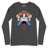 Samurai Barber Japanese Ukiyo-e Unisex Long Sleeve Tee - Samurai Original