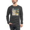 Samurai Pickleball Japanese Ukiyo-e Unisex Long Sleeve Tee 3