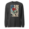 Samurai Rock Climbing Extreme Sport Ukiyo-e Unisex Long Sleeve Tee