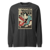 Samurai Bartender Wine Ukiyo-e Unisex Long Sleeve Tee