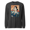 Samurai & Burger Fast Food Japanese Ukiyo-e Unisex Long Sleeve Tee