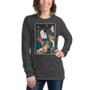 Samurai Ukulele String Instrument Ukiyo-e Unisex Long Sleeve Tee