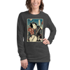 Samurai Banjo Player Music Ukiyo-e Unisex Long Sleeve Tee