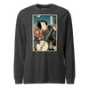 Samurai Banjo Player Music Ukiyo-e Unisex Long Sleeve Tee