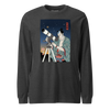 Samurai Astronomy Telescope Ukiyo-e Unisex Long Sleeve Tee