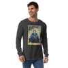 Samurai Meditation Yoga Japanese Ukiyo-e Unisex Long Sleeve Tee