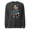 Samurai Golf Player Ukiyo-e Unisex Long Sleeve Tee