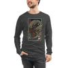 Samurai vs Dragon Warrior Ukiyo-e Unisex Long Sleeve Tee