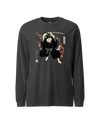 Cat Ninja Japanese Ukiyo-e Unisex Long Sleeve Tee