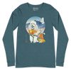 Poodle Dog Japanese Ukiyo-e Unisex Long Sleeve Tee - Samurai Original