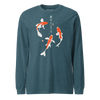 Koi Fish Japanese Ukiyo-e Unisex Long Sleeve Tee 2