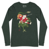 Santa Rides Dragon Japanese Ukiyo-e Unisex Long Sleeve Tee