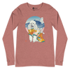 Poodle Dog Japanese Ukiyo-e Unisex Long Sleeve Tee - Samurai Original