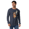 Samurai Bulldog Japanese Ukiyo-e Unisex Long Sleeve Tee 2 - Samurai Original