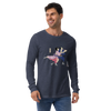 Samurai & Geisha Figure Skating Japanese Ukiyo-e Unisex Long Sleeve Tee - Samurai Original