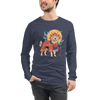 Golden Retriever Japanese Ukiyo-e Unisex Long Sleeve Tee -