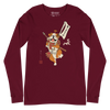 Samurai Bulldog Japanese Ukiyo-e Unisex Long Sleeve Tee 2 - Samurai Original