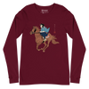 Onna Bugeisha Riding Horse Japanese Ukiyo-e Unisex Long Sleeve Tee - Samurai Original