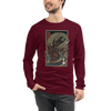 Samurai vs Dragon Warrior Ukiyo-e Unisex Long Sleeve Tee