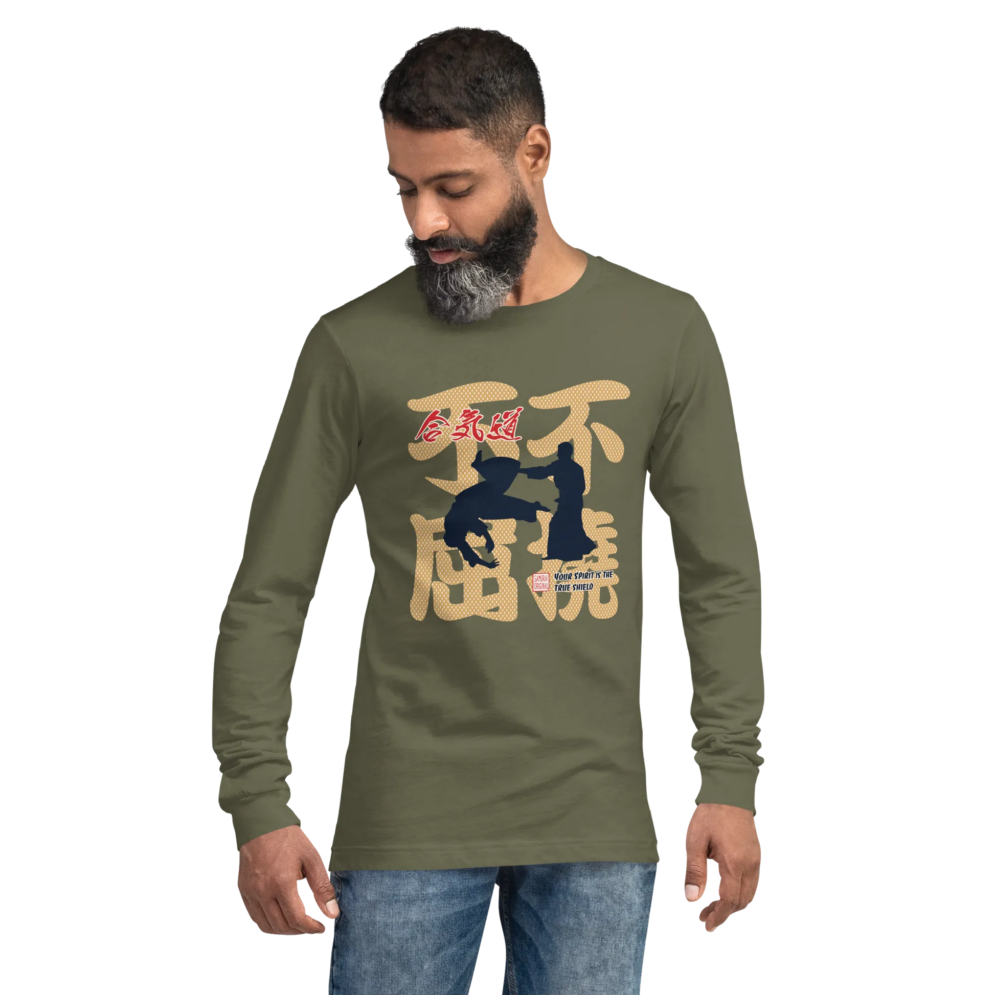 Aikido Japanese Ukiyo-e Unisex Long Sleeve Tee -