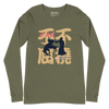 Aikido Japanese Ukiyo-e Unisex Long Sleeve Tee - Military Green / S