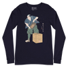 Samurai Beekeepers Ukiyo-e Unisex Long Sleeve Tee - Navy / S